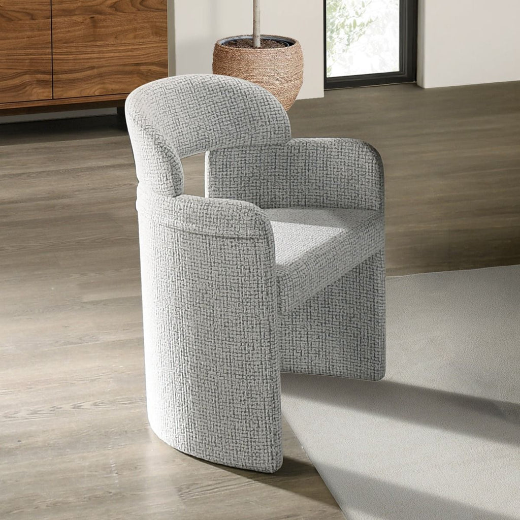 Kyree - Arm Chair (Set of 2) - Chenille & Walnut