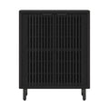6 Tier Shoe Cabinet With Louvered Doors