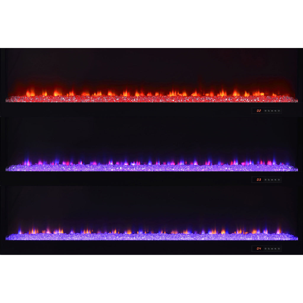 TV Stand Fireplace Console With Bluetooth Speaker
