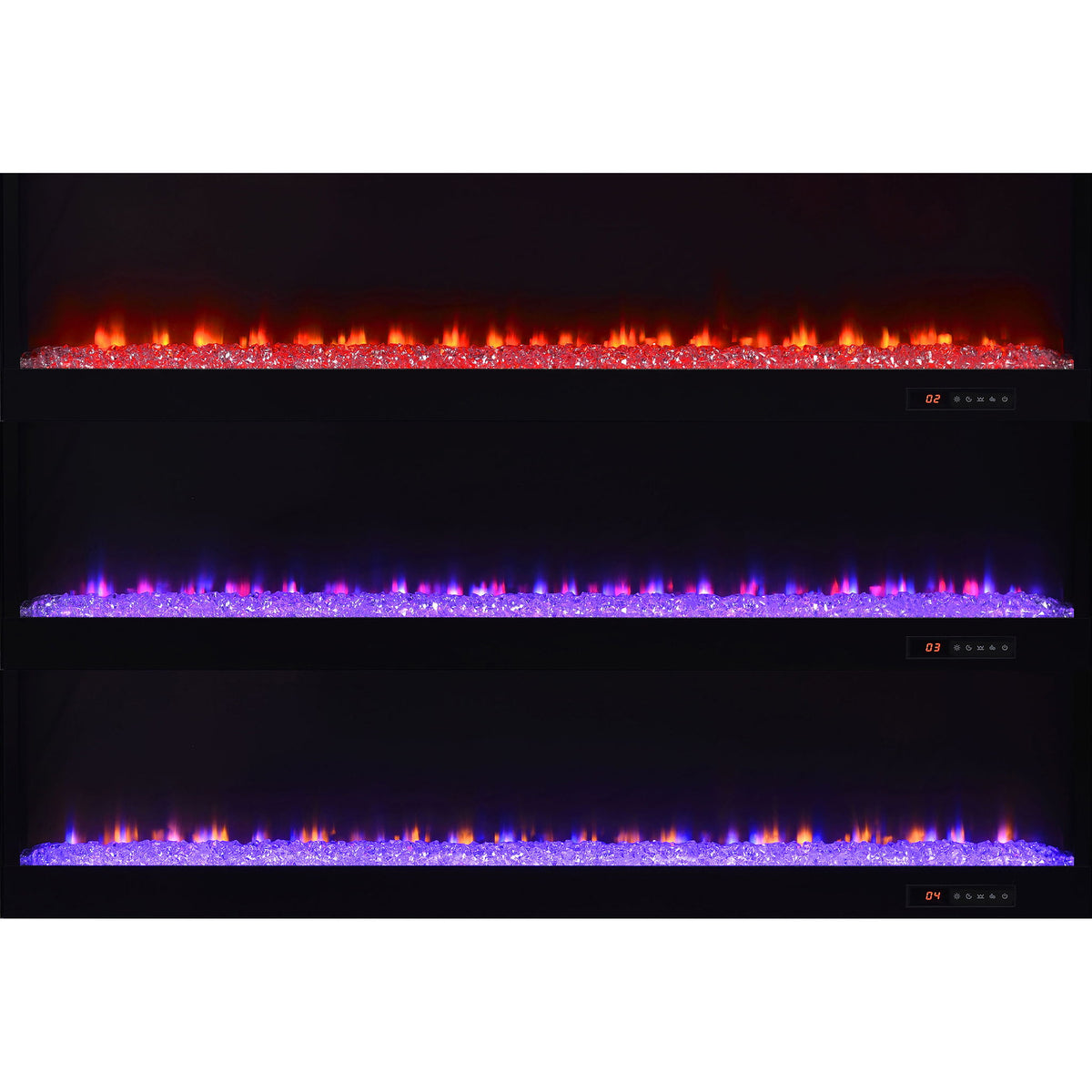 TV Stand Fireplace Console With Bluetooth Speaker