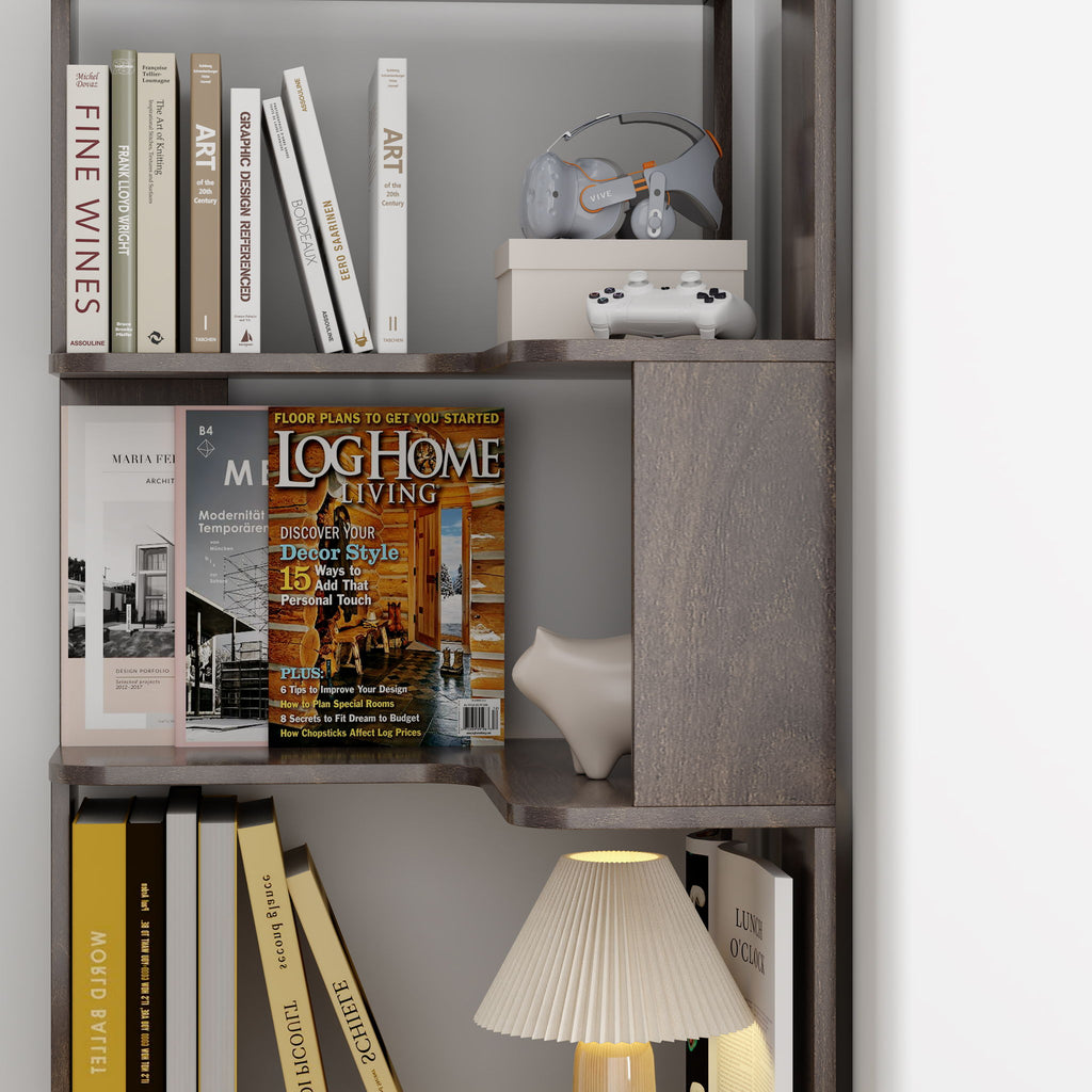L-Shaped Design Corner Bookshelf