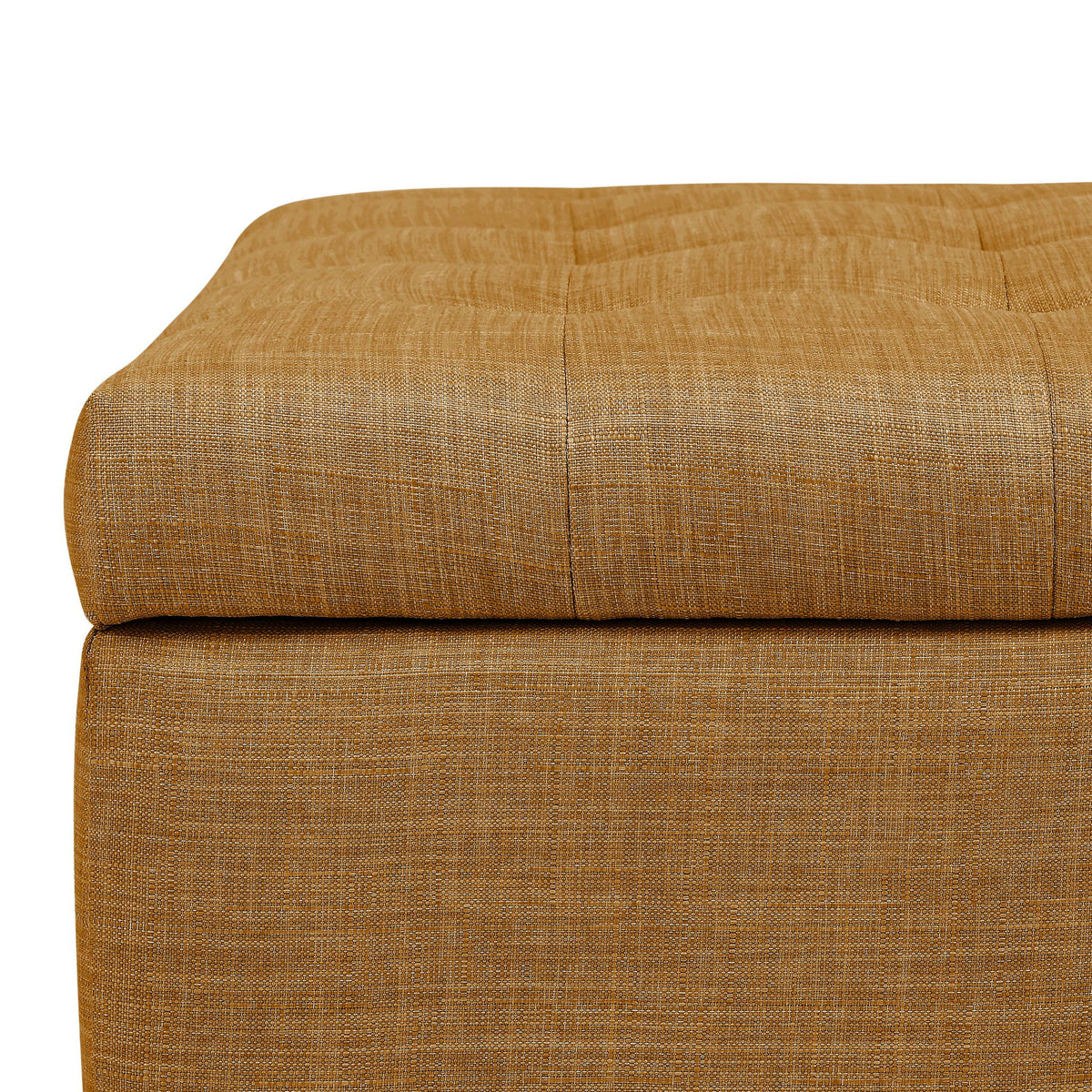 Tufted Storage Ottoman With Button Tufting And Nailhead Trim