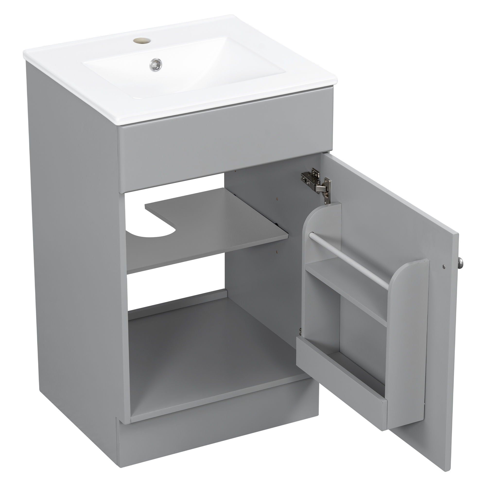 Bathroom Vanity With Sink, Cabinet With Adjustable Shelf
