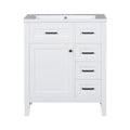 Modern Bathroom Vanity With Sink Combo, 3 Drawers, Undermount Drop-In Sink