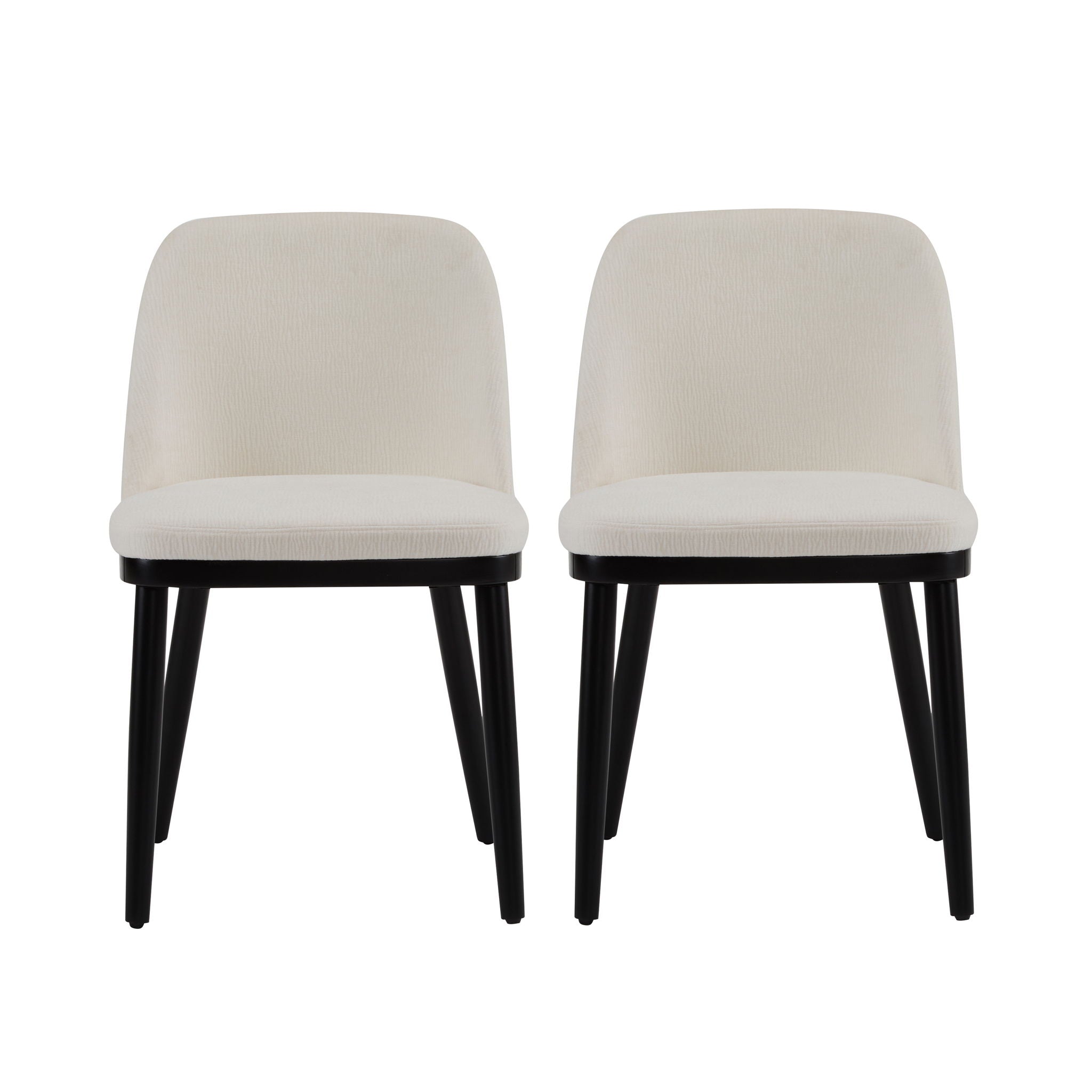 Modern Dining Chair With Curved Backrest