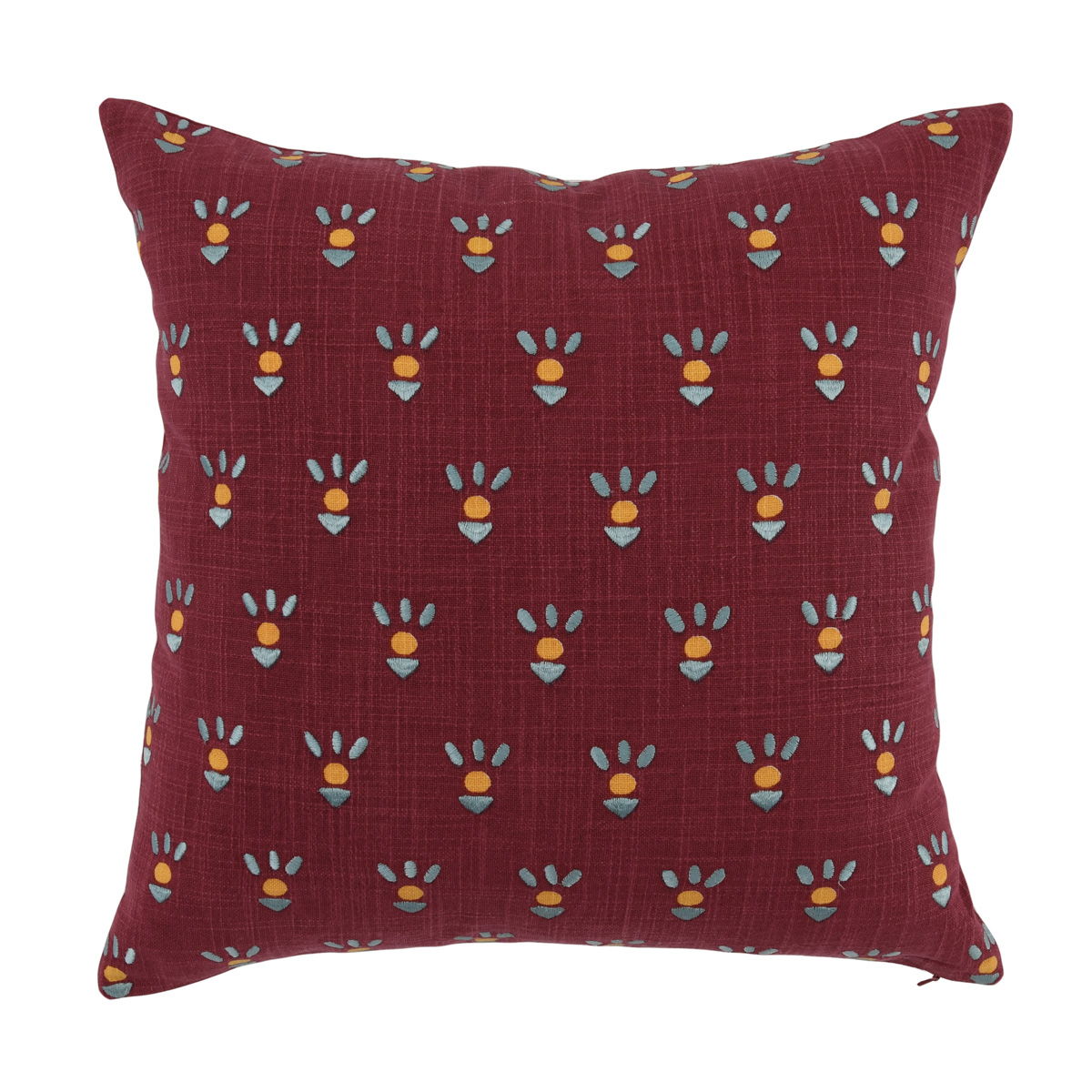 Monica - VE Pillow - Rasberry Red
