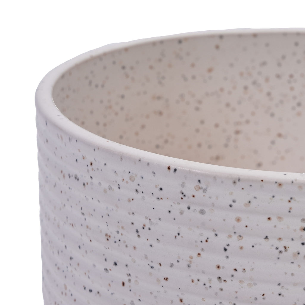 2 Pieces Flowerpot, Planter For Patio, Garden Or Windowsills - Milk White