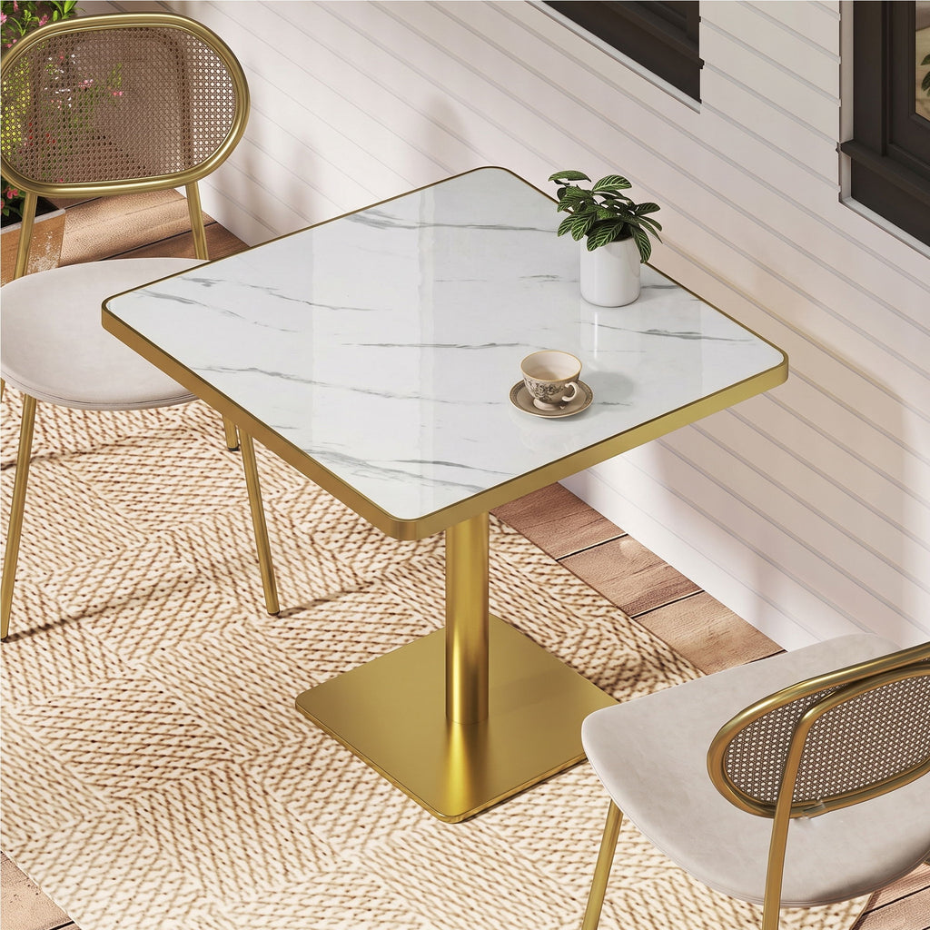 Square Small Kitchen Table With Pedestal Base