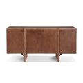 Govanny - Storage Sideboard With Adjustable Shelves & Rubberwood Legs - Espresso