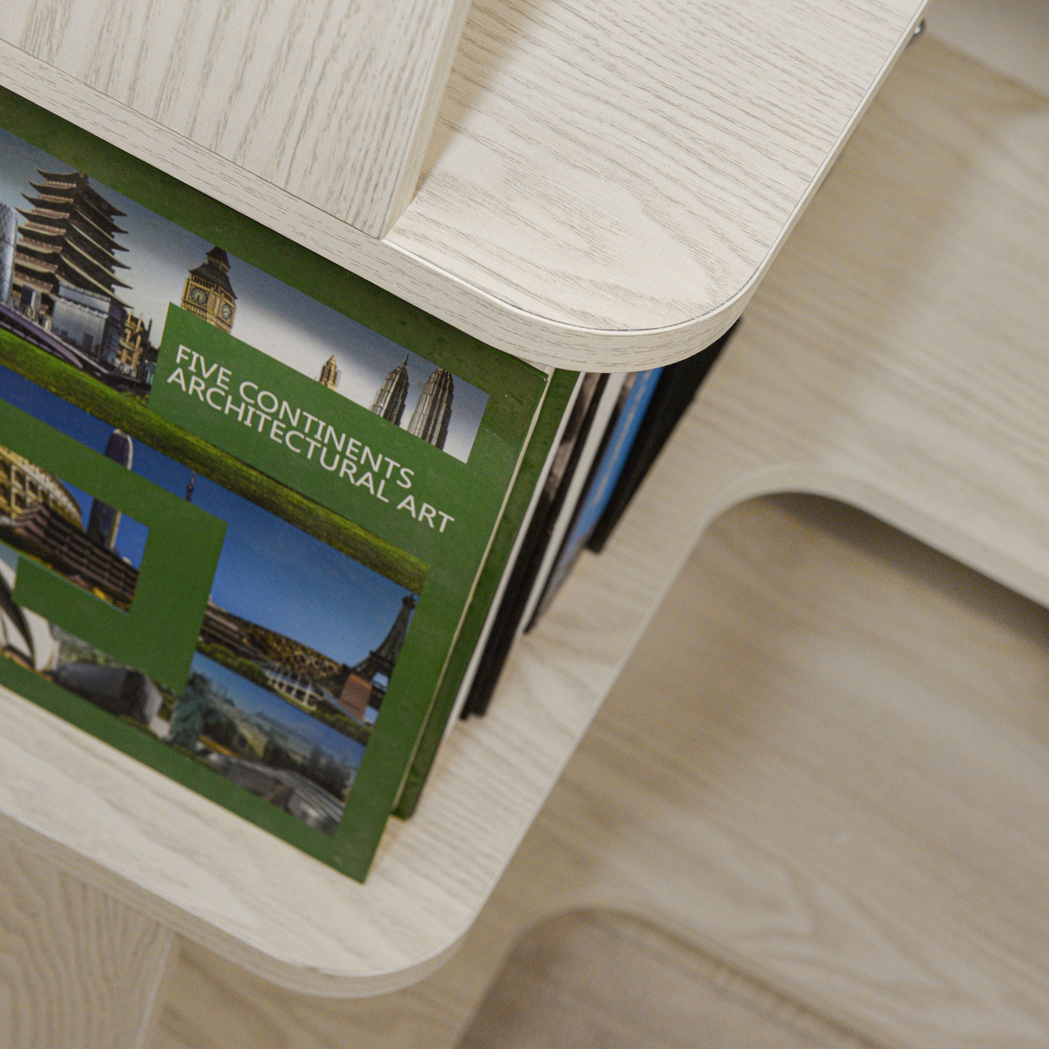 L-Shaped Design Corner Bookshelf