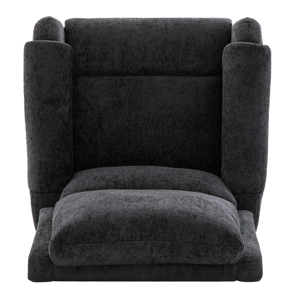 Manual Recliner Massage Chair With Swivel Rocker, 8 Massage Modes, Side Storage Pocket