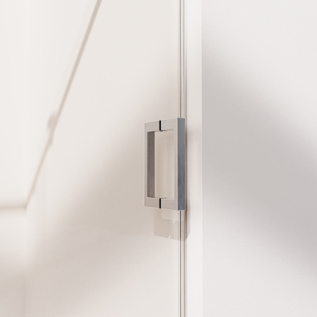 Frameless Single Sliding Shower Door, Sgcc Tempered Glass, Reversible