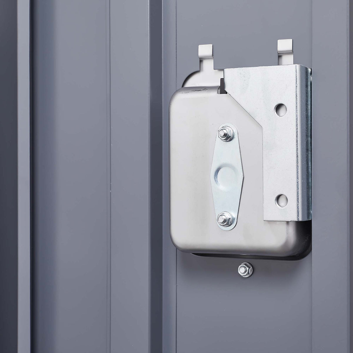 3 Door Lockers With Lock For Home, Gym, Office, School, And Garage - Gray