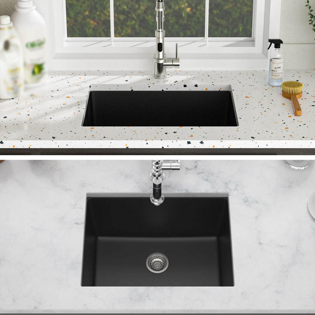 Modern Quartz Kitchen Sink Undermount Granite Composite