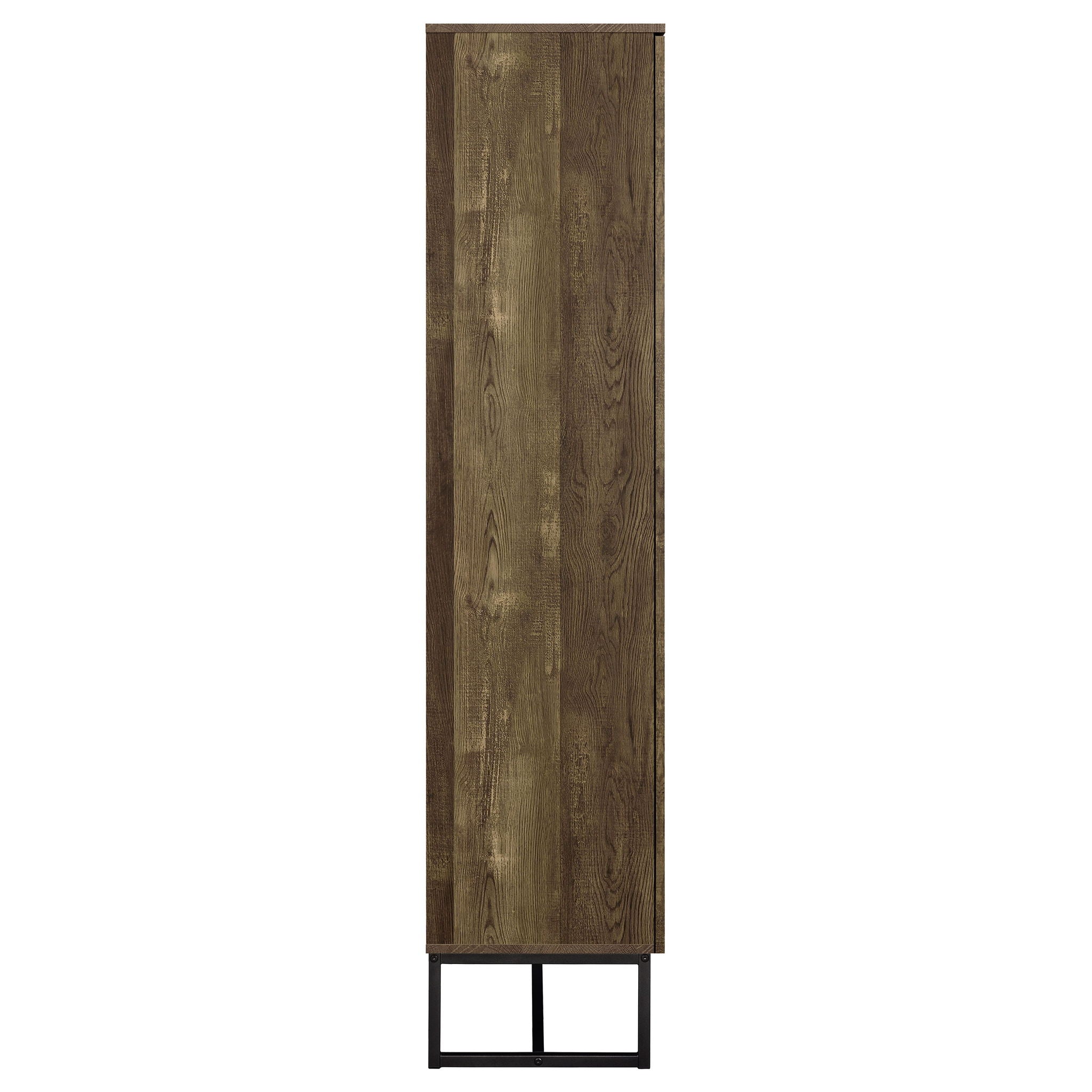 Gunderson - 8 Shelf Accent Cabinet - Oak