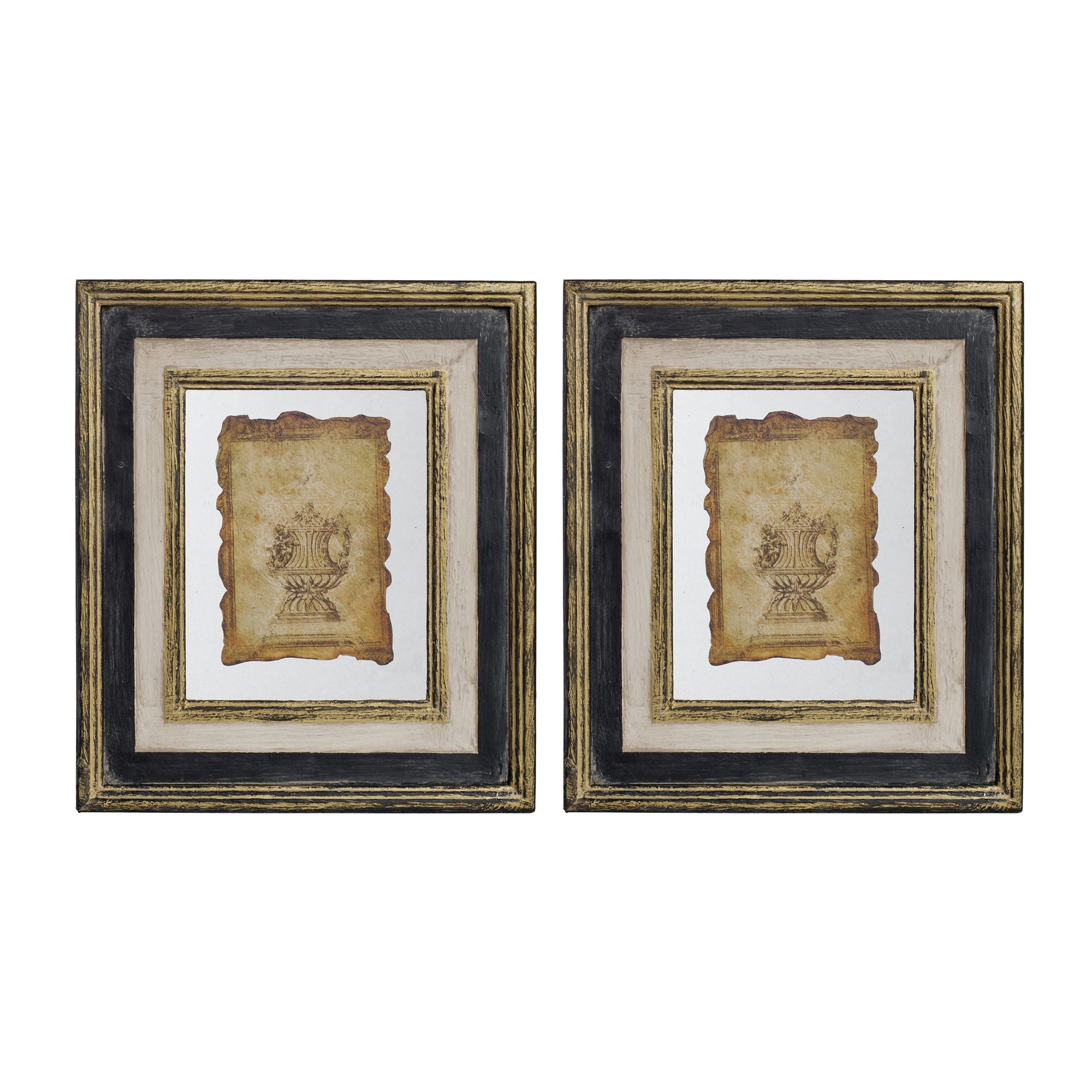 Lucian - Stylish Framed Antiqued Sculpture Print
