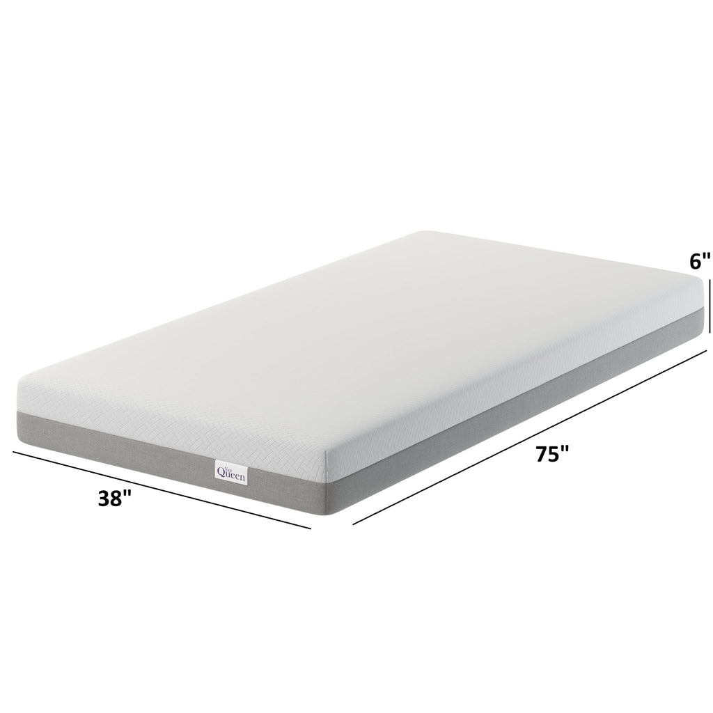 6" Memory Foam Mattress With Responsive Support And Breathable Cover