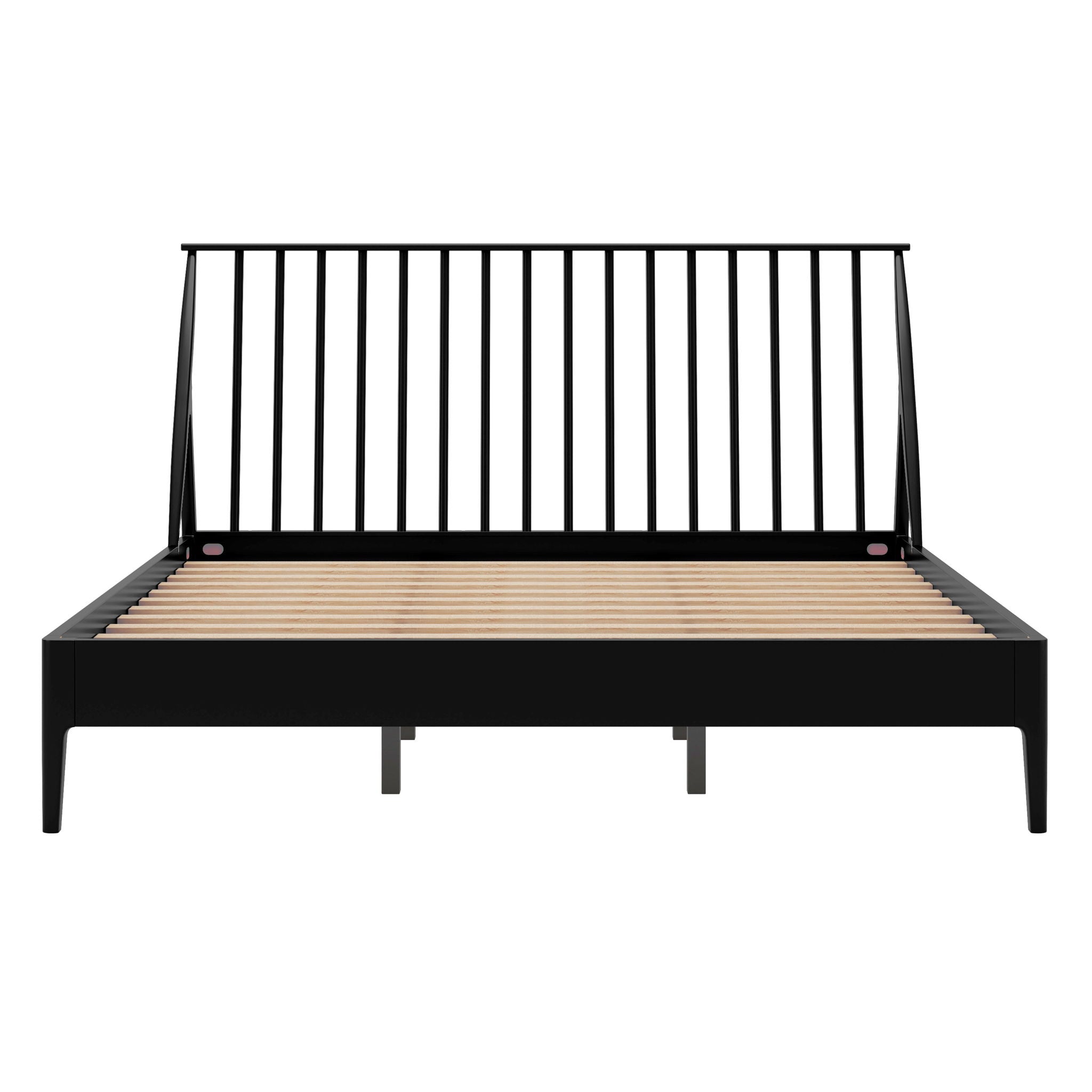 Bohemian Platform Bed With Tall Headboard
