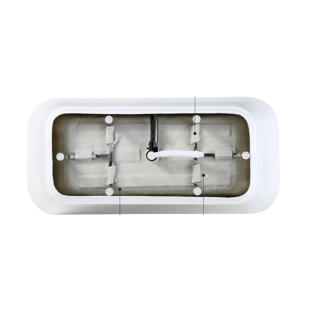 Gloss Freestanding Bathtub With Drain, Stand Alone Soaking Tub