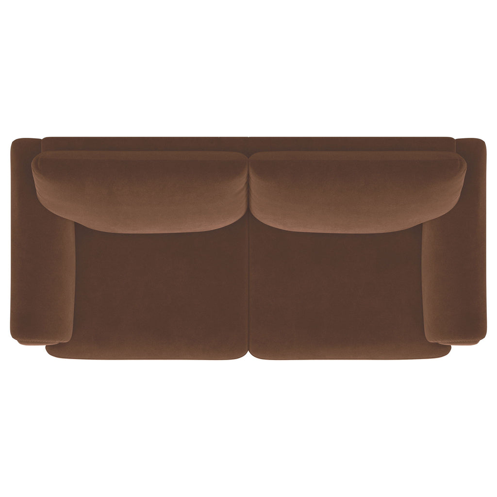 Dania - Sofa With Tufted Arms - Rust