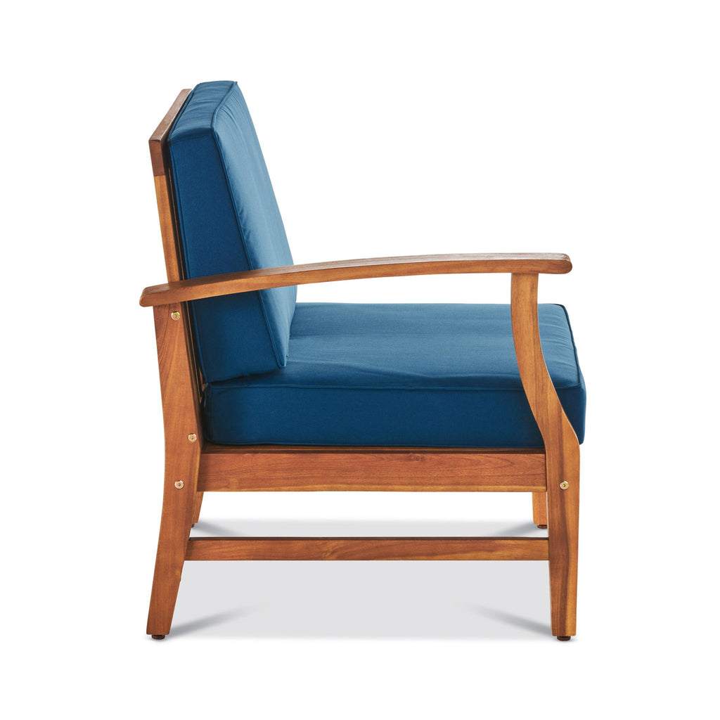 Perla - 5 Pieces Sofa Set - Blue