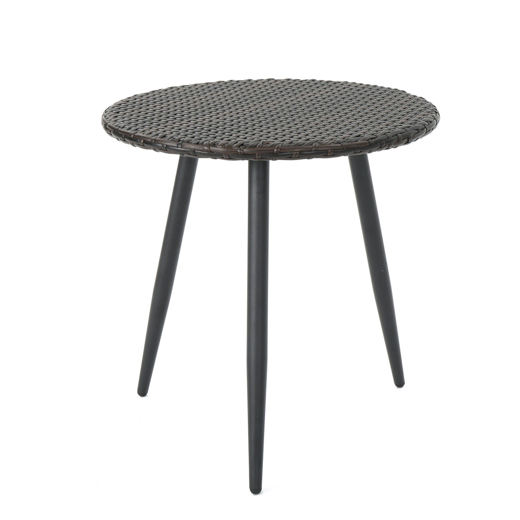 Kenneth - 3 Pieces Chat Set Outdoor Furniture - Brown Multi