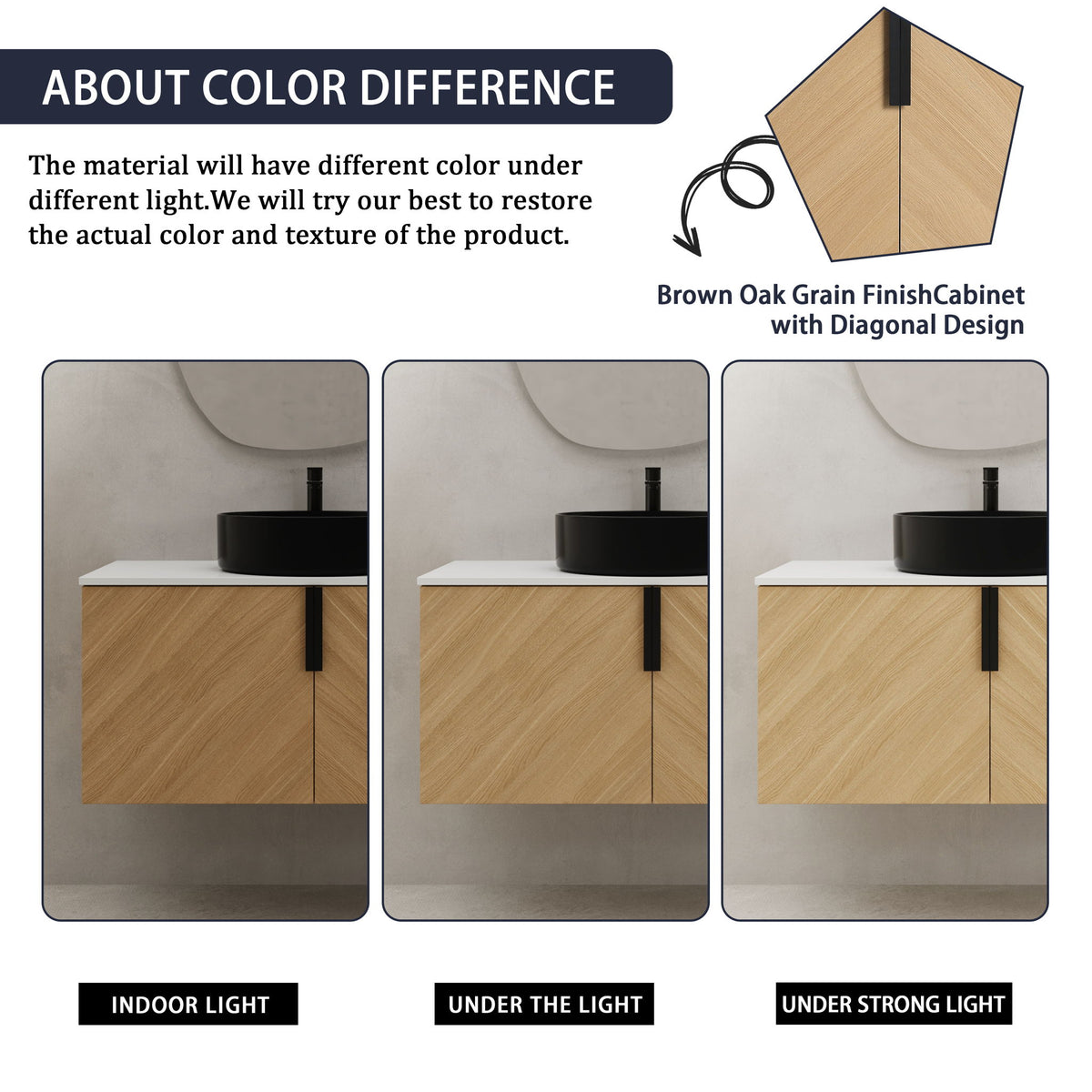 Wall Mounted Bathroom Vanity With Art Sink