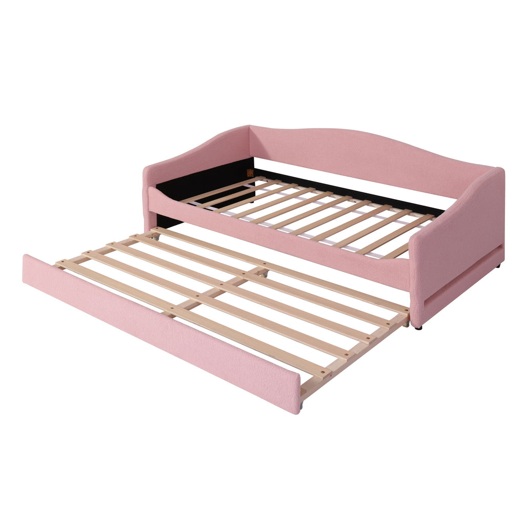Design Upholstered Daybed With Light And Trundle