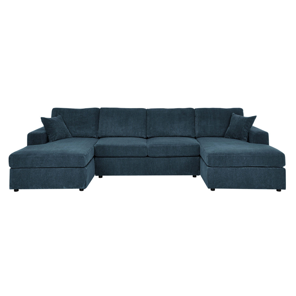 3 Piece Double Chaise Sectional Sofa