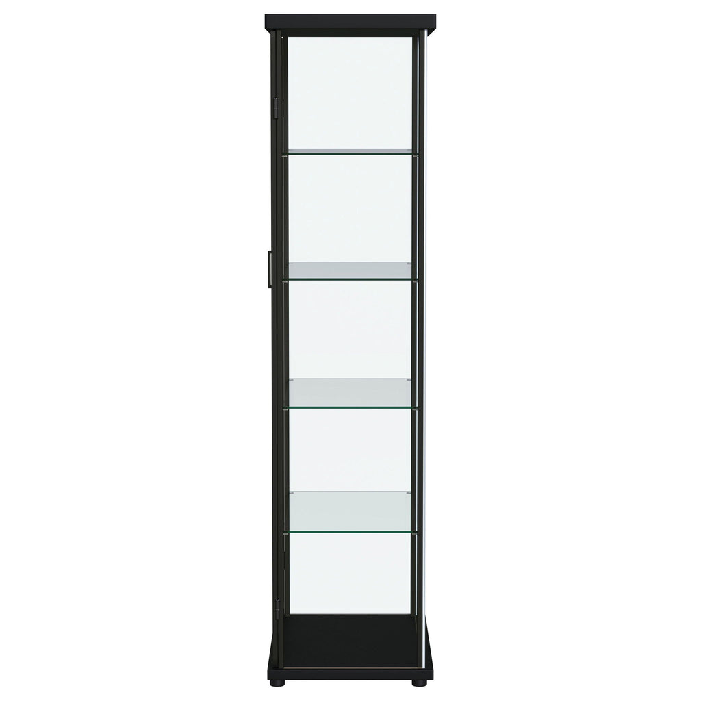Nevra - 4 Shelf Display LED Curio Cabinet