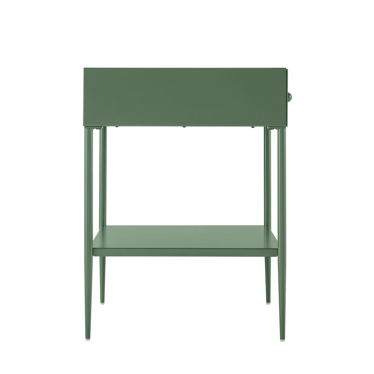 Colette - 1 Drawer Nightstand With Bottom Shelf - Green