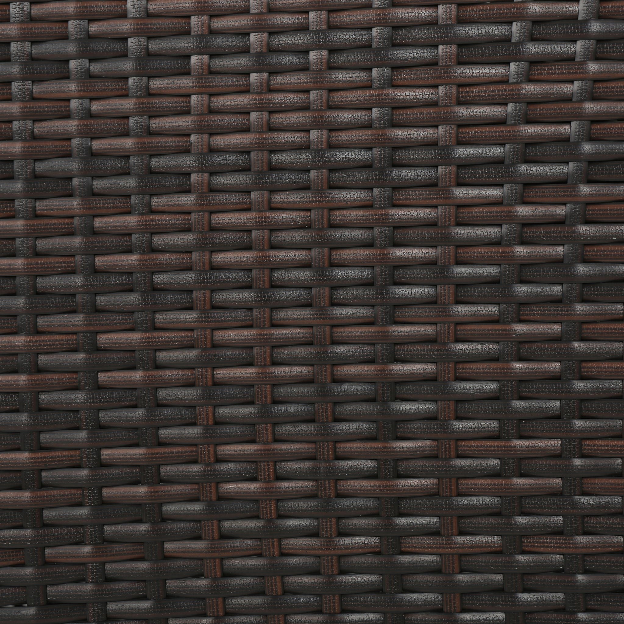 Outdoor Rattan Dining Chair With Straight Legs And Sloped Arms