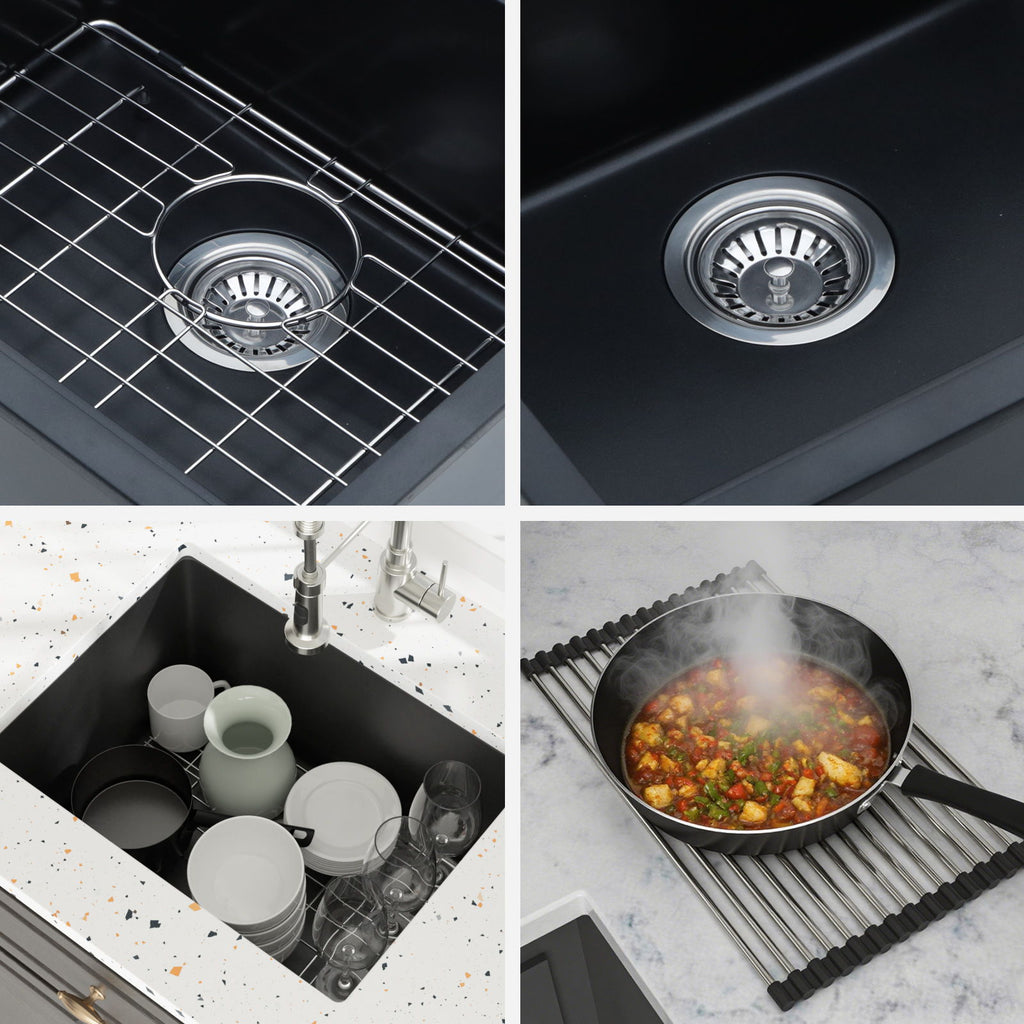 Modern Quartz Kitchen Sink Undermount Granite Composite