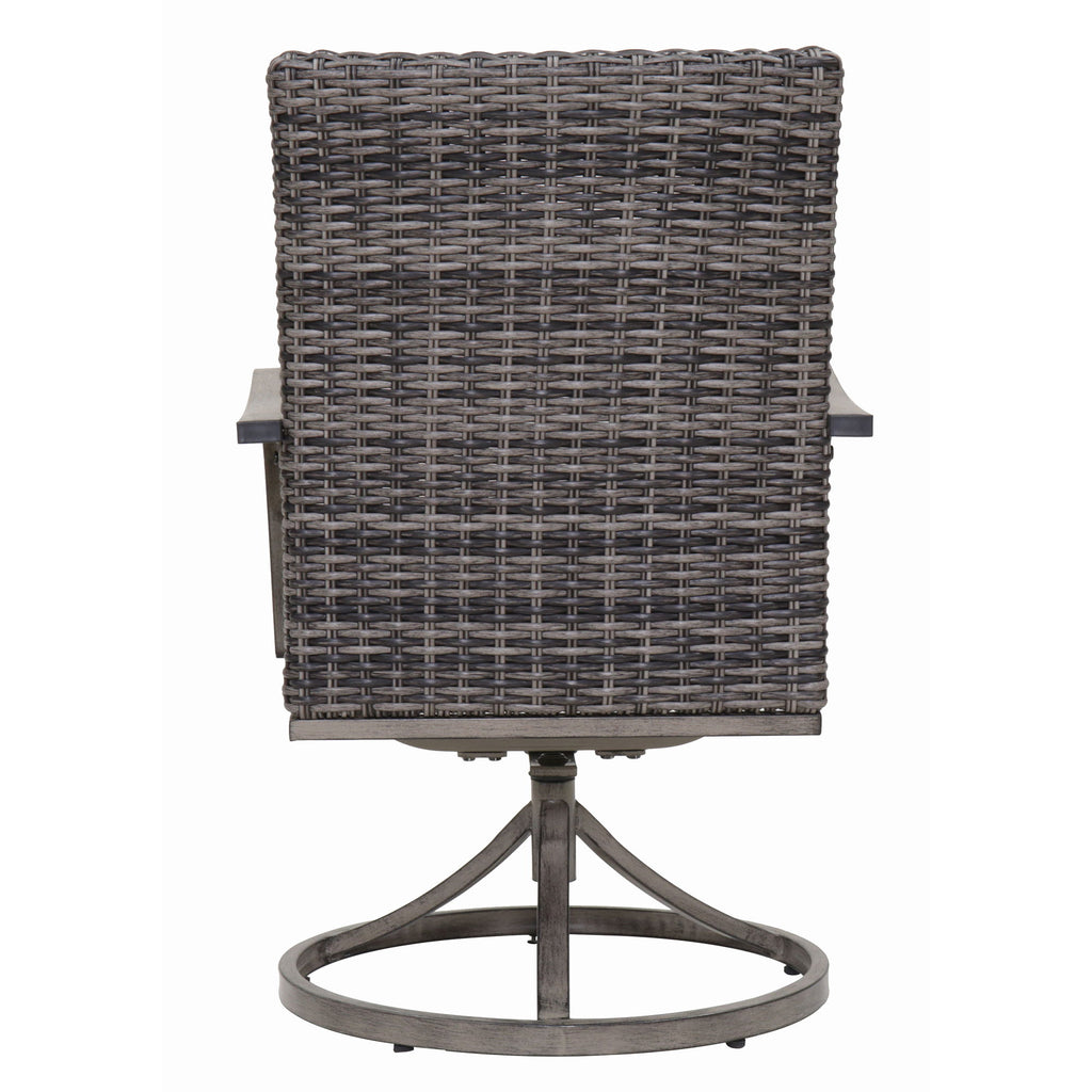 Outdoor Swivel Dining Chair (Set of 2) - Gray