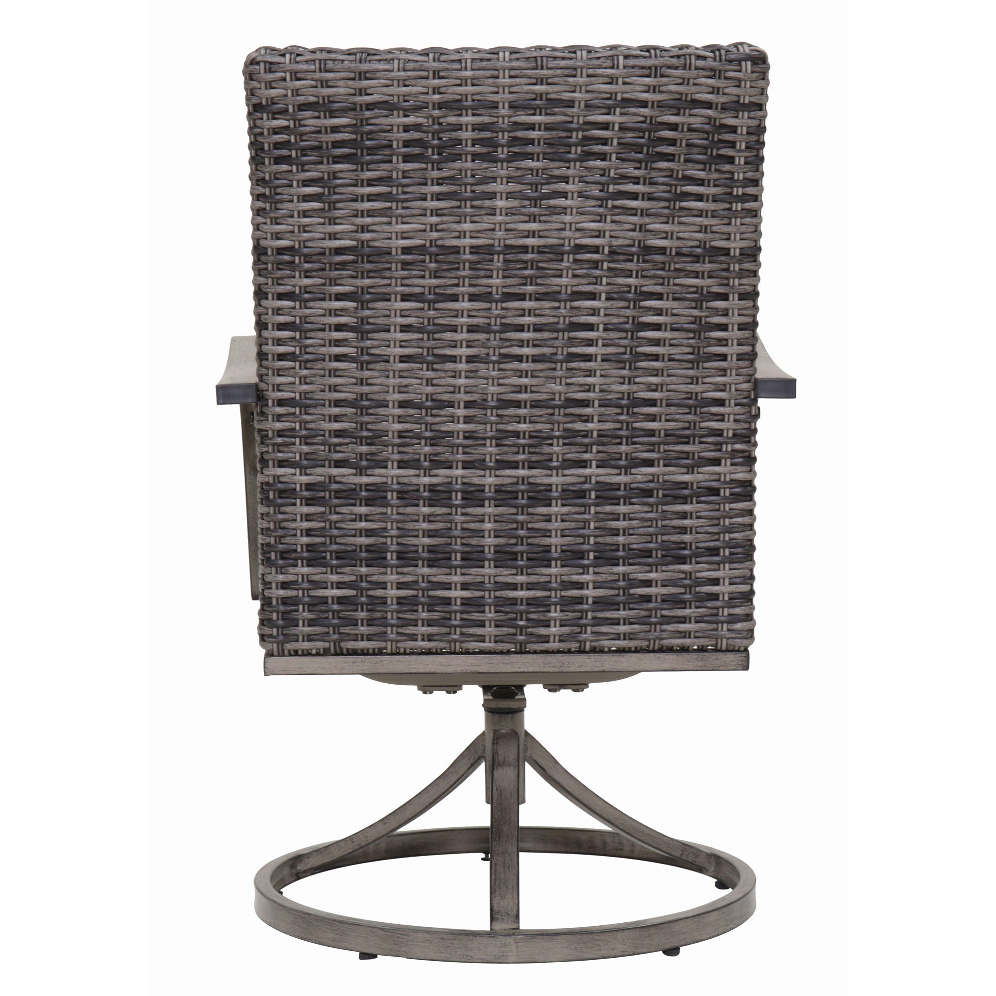 Outdoor Swivel Dining Chair (Set of 2) - Gray
