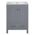 Bathroom Vanity With Integrated Undermount Ceramic Sink, 2 Doors And 1 Drawer, Soft Close Hinges