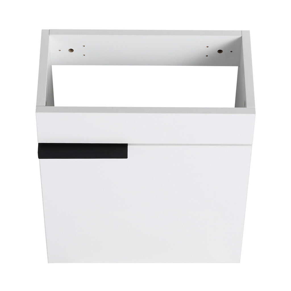 Soft Close Doors Bathroom Vanity With Sink, Compact Wall Mounted Design Basin