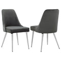 Side Chairs Upholstered With Tapered Legs (Set of 2)