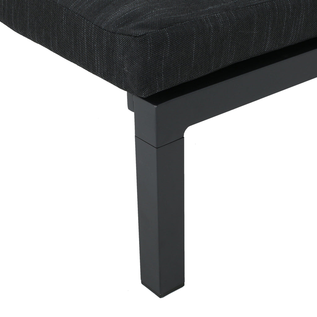 Modern Chaise Lounge With Wate Resistant Fabric Cushions