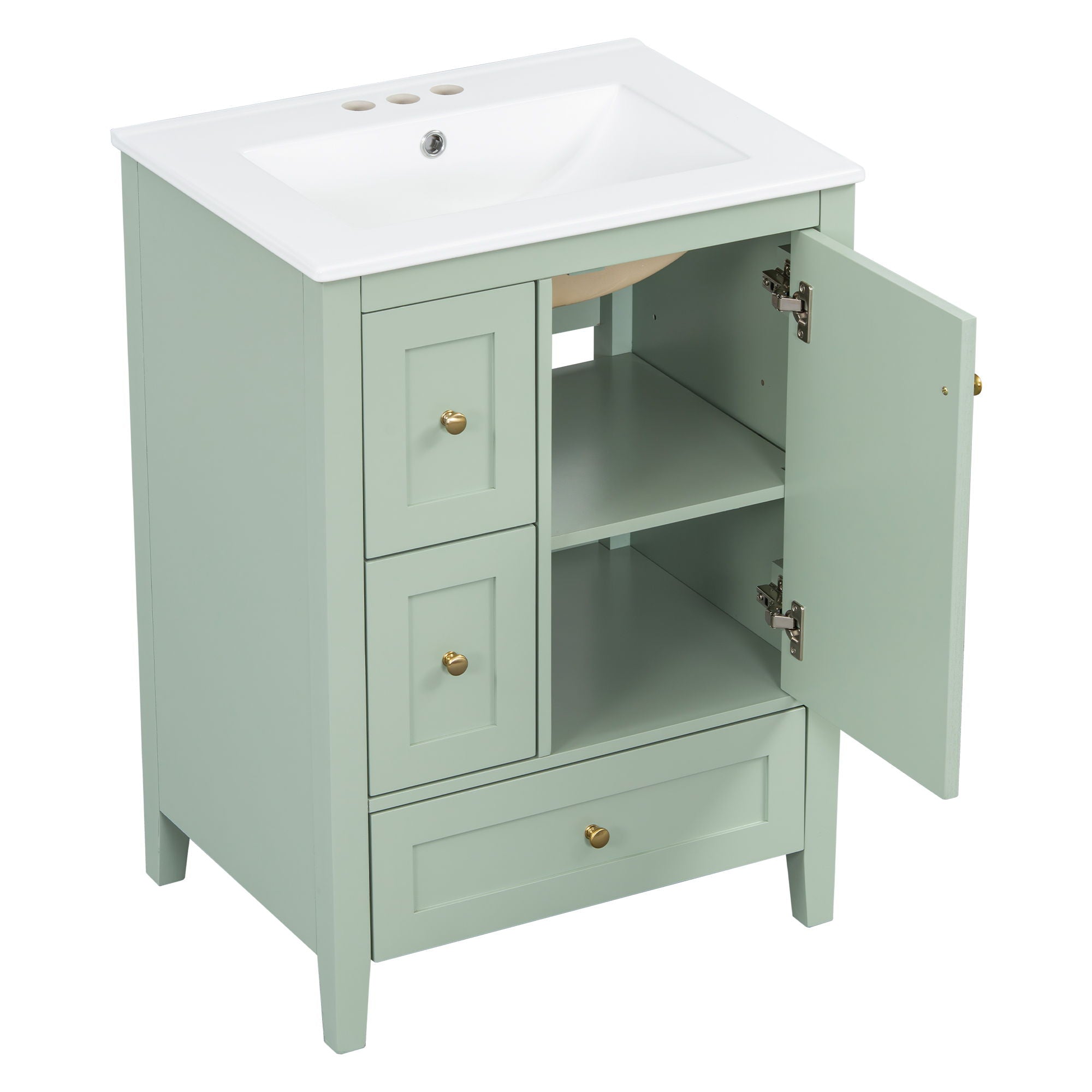 Bathroom Vanity With Storage, Removable Dividers