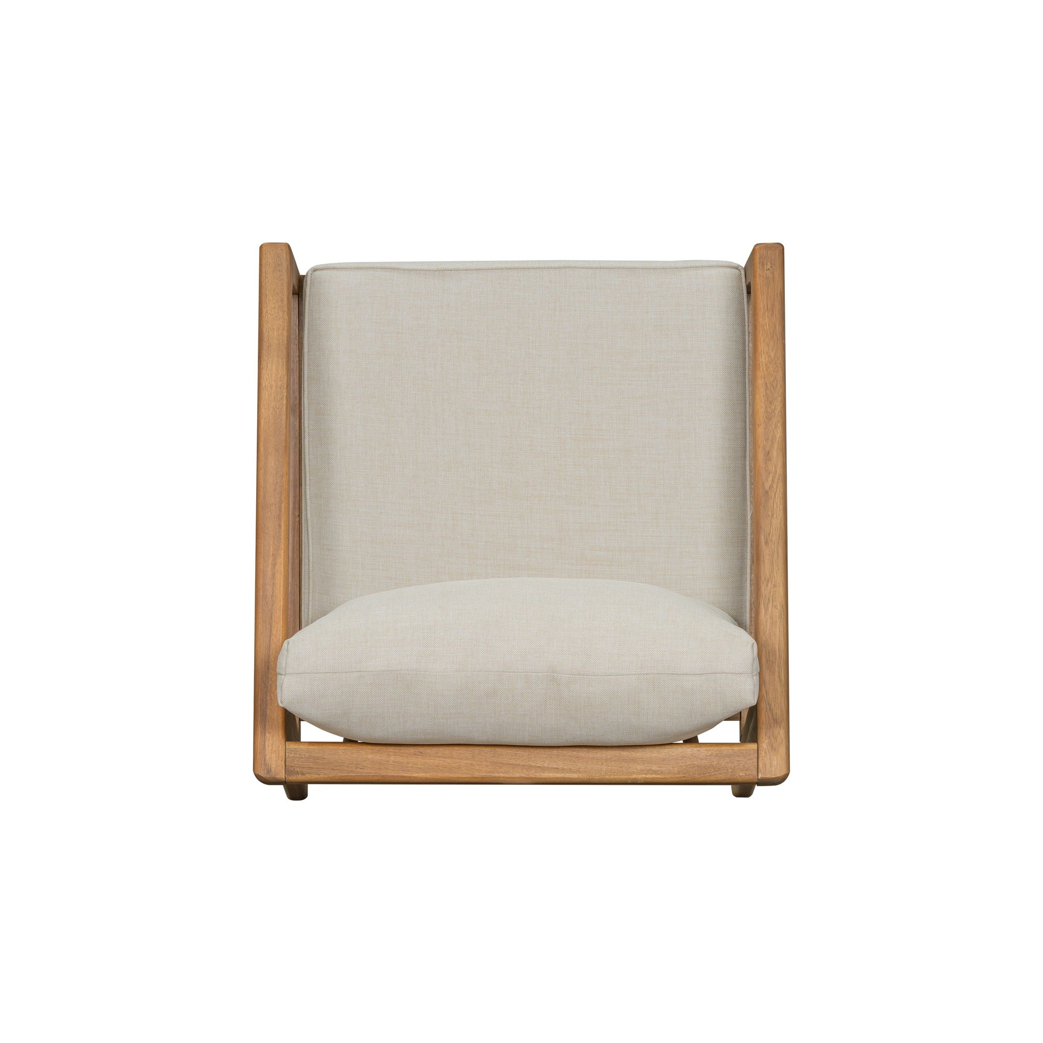 Westin - Outdoor Acacia Wood Club Chair (Set of 2) - Teak / Beige