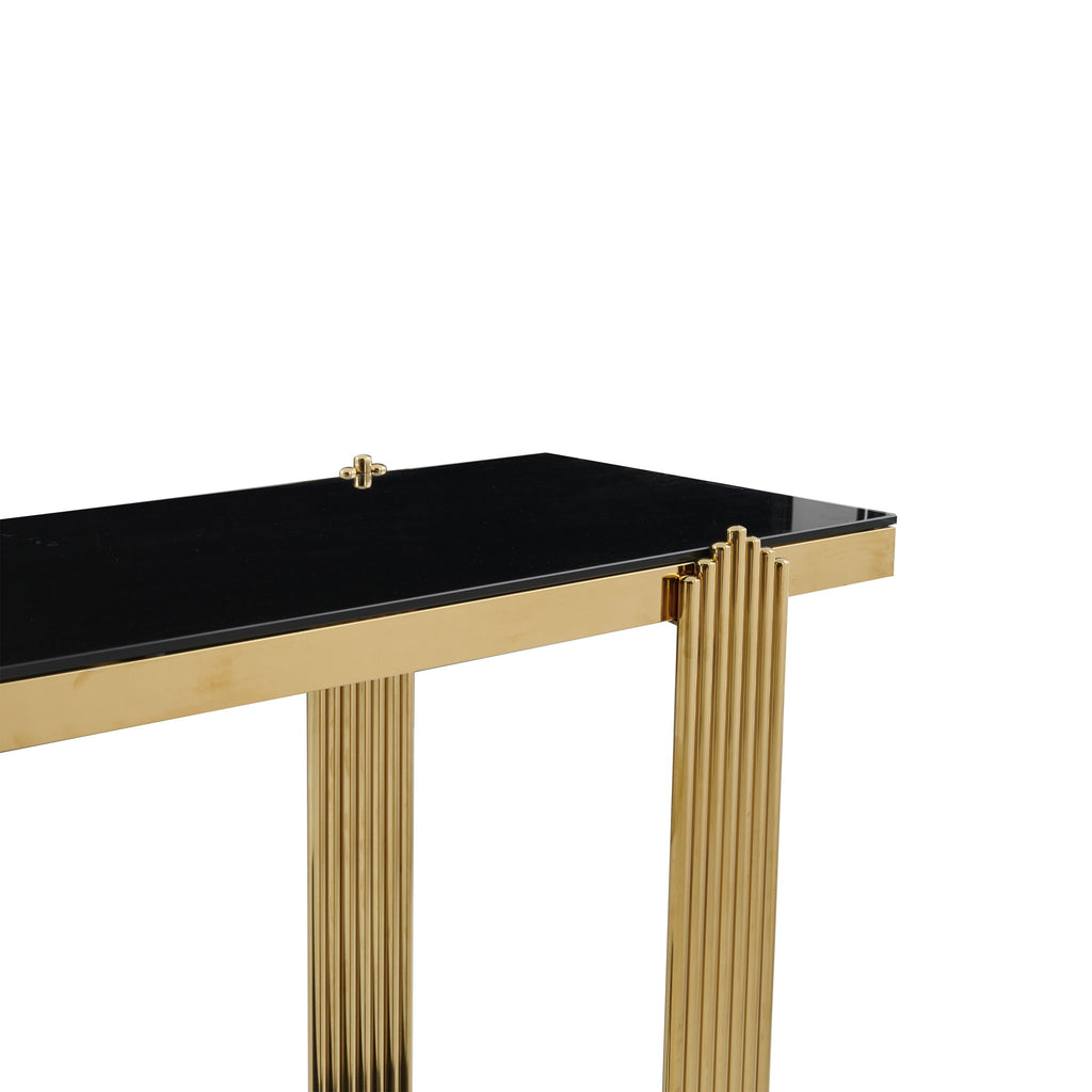 Console Table With Double Tier Storage