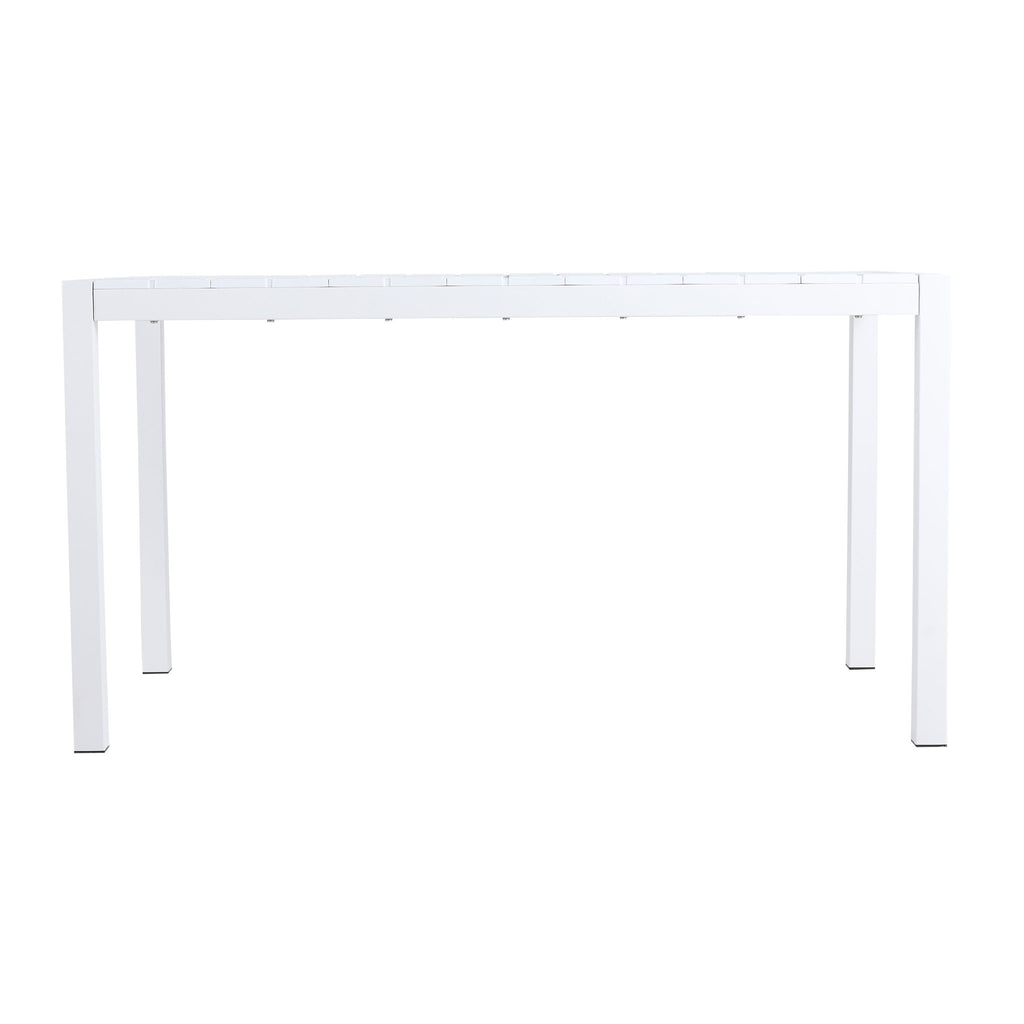Modern Long Table, UV Resistant And Rust Proof - White