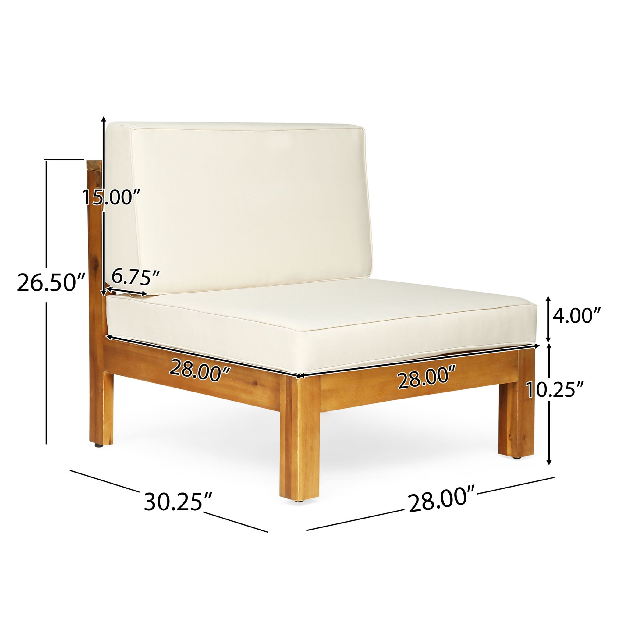 Oana - Armless Chair