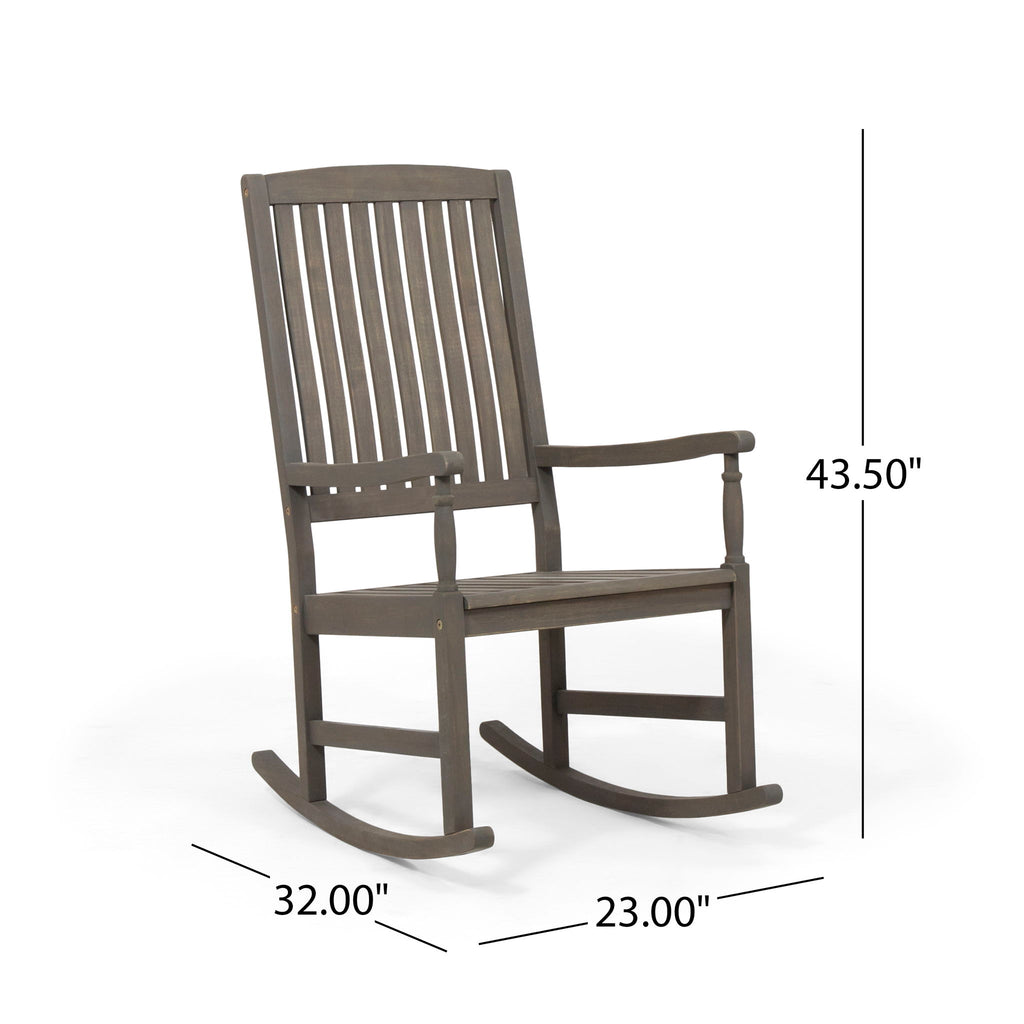 Outdoor Rocking Chair - Gray
