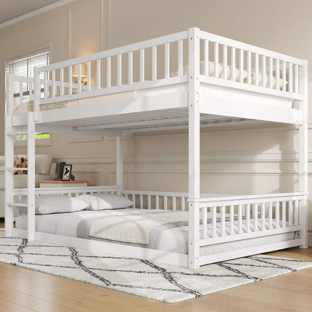 Bunk Bed With Ladder And Guardrails