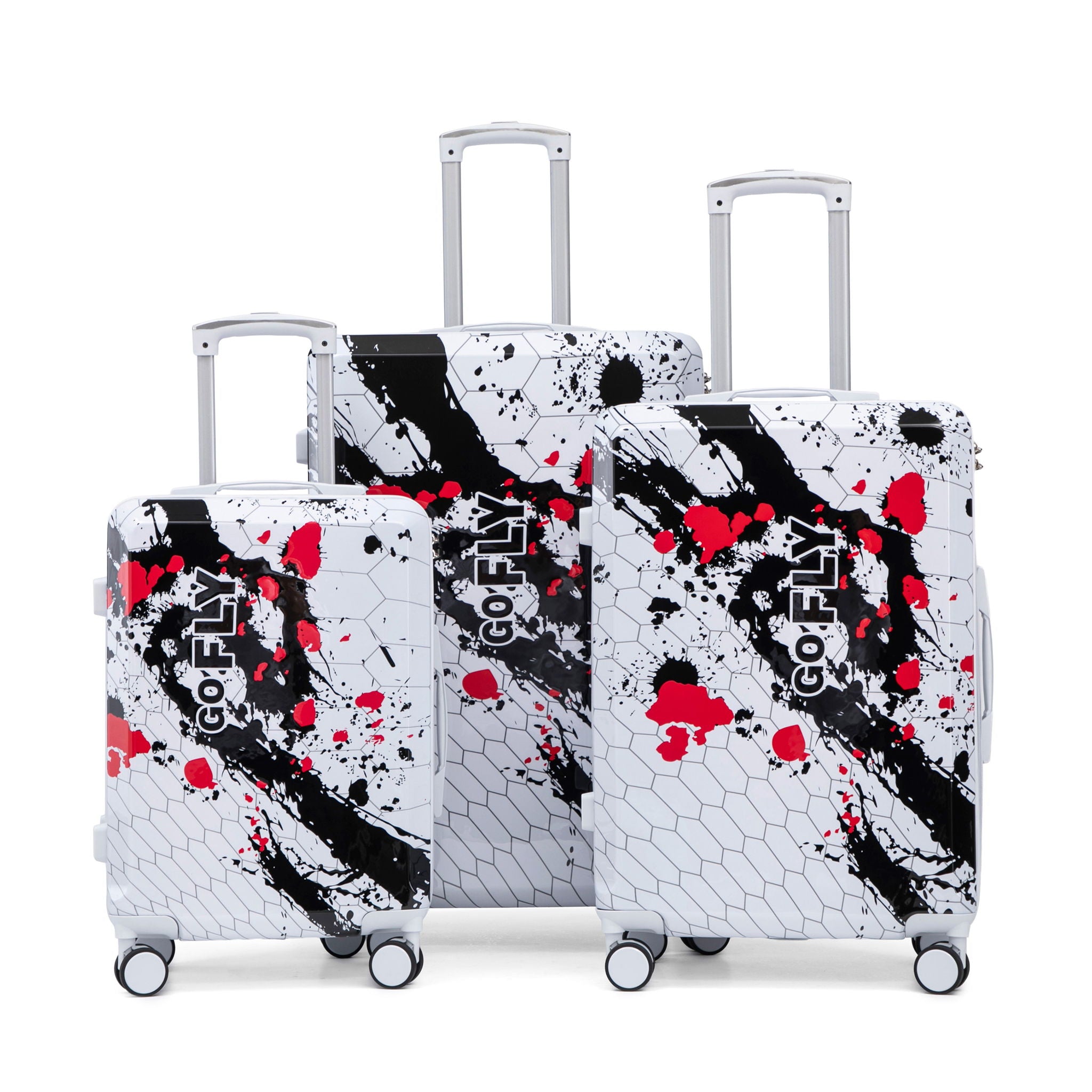 3 Piece With Combination Lock And Silent Wheels