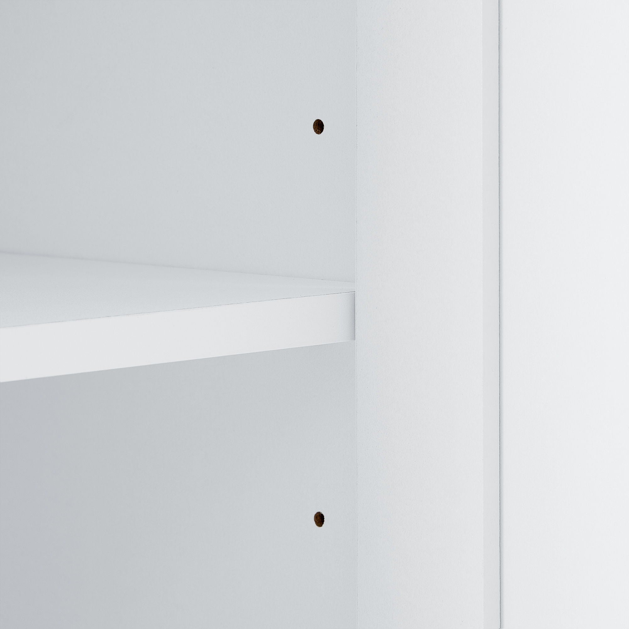 Tall Freestanding Bathroom Storage Cabinet With Adjustable Shelves And Side Hooks