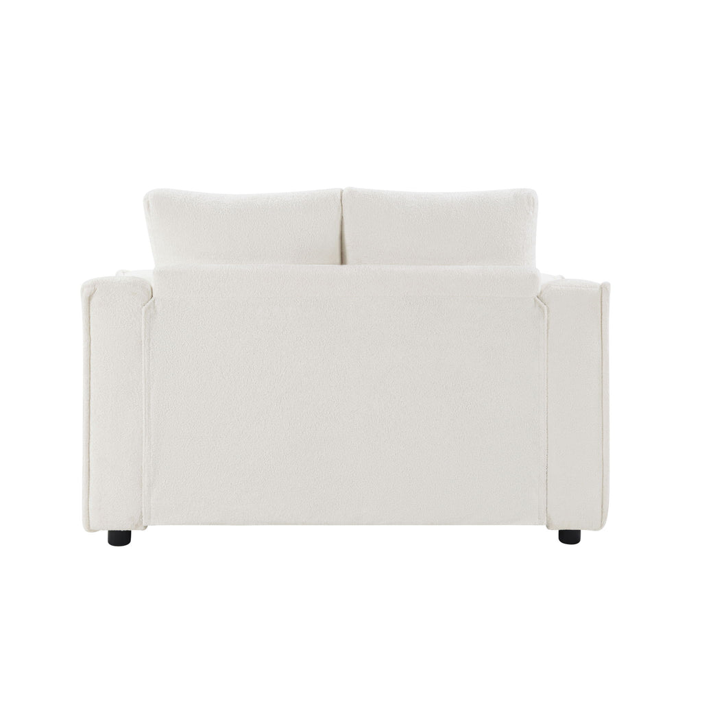 Modern Chaise Sofa With Hidden Storage For Living Room