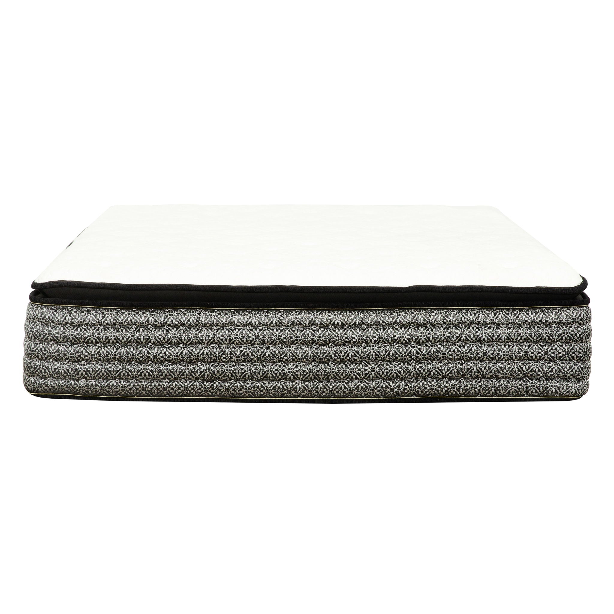 14" Premium Pocket Coil Hybrid Mattress With Gel Memory Foam, Super Plush - Gray / White - King